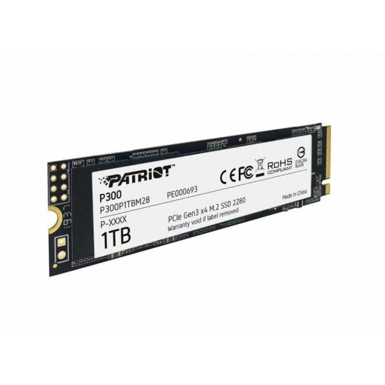 Накопичувач SSD 1TB Patriot P300 M.2 2280 PCIe 3.0 x4 NVMe TLC (P300P1TBM28)