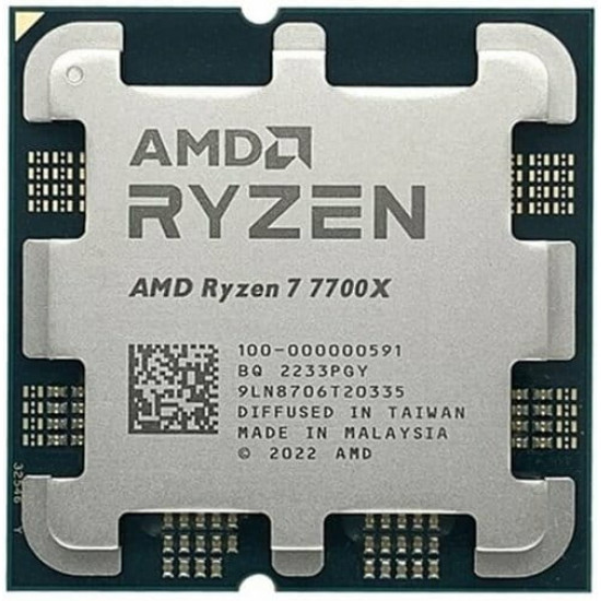 Процесор AMD Ryzen 7 7700X (4.5GHz 32MB 105W AM5) Box (100-100000591WOF)