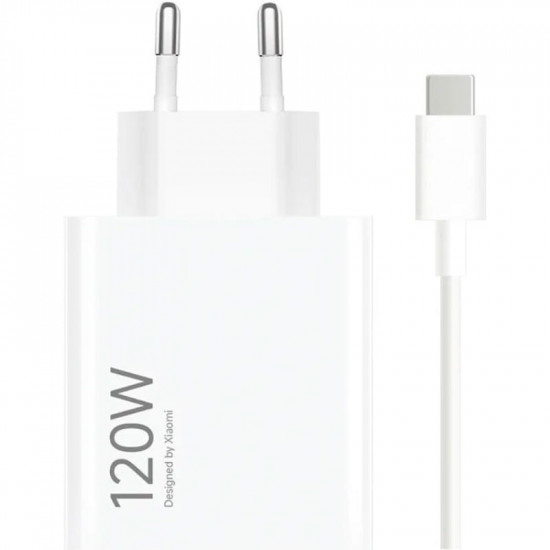 Зарядний пристрій Xiaomi 120W HyperCharge Combo USB-A White (BHR9462EU) + кабель Type-C