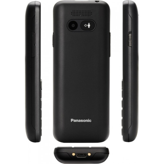 Мобiльний телефон Panasonic KX-TU250 Black (KX-TU250EXB)