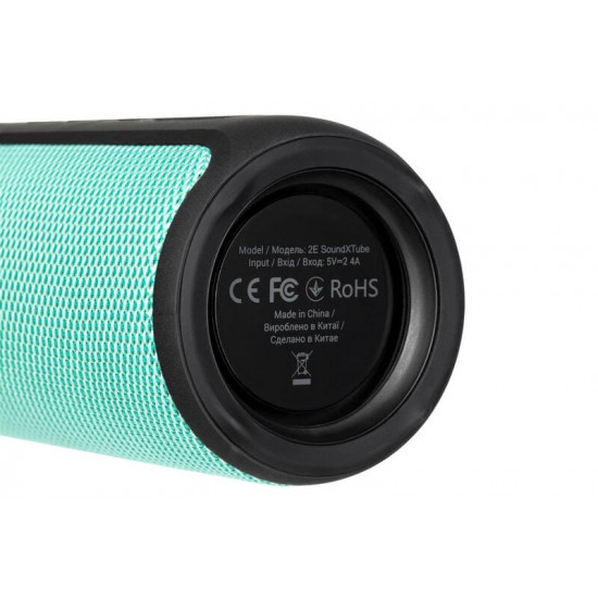 Акустична система 2E SoundXTube TWS MP3 Wireless Waterproof Turquoise (2E-BSSXTWTQ)