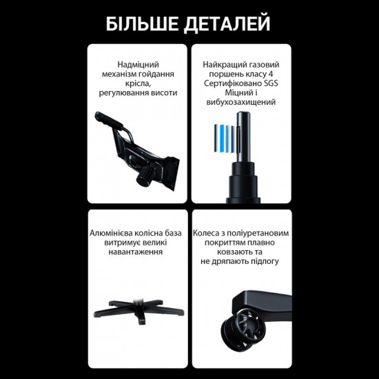 Крісло для геймерів Anda Seat Phantom 3 Pro Size L Dark Gray Linen Fabric (AD18YC-06-GB-F)