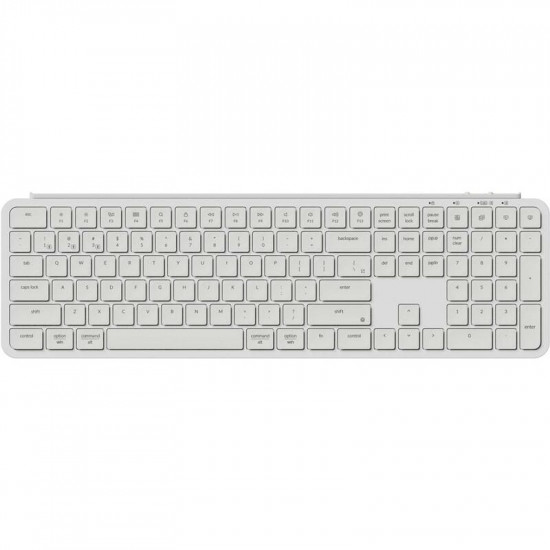 Клавіатура бездротова Keychron B6 Pro Ultra-Slim Ivory White (B6P-K8-UA)