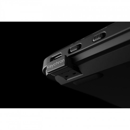 Клавіатура бездротова Keychron J1, K Pro Banana, Hot-Swap, RGB Black (J1-H4-UA)