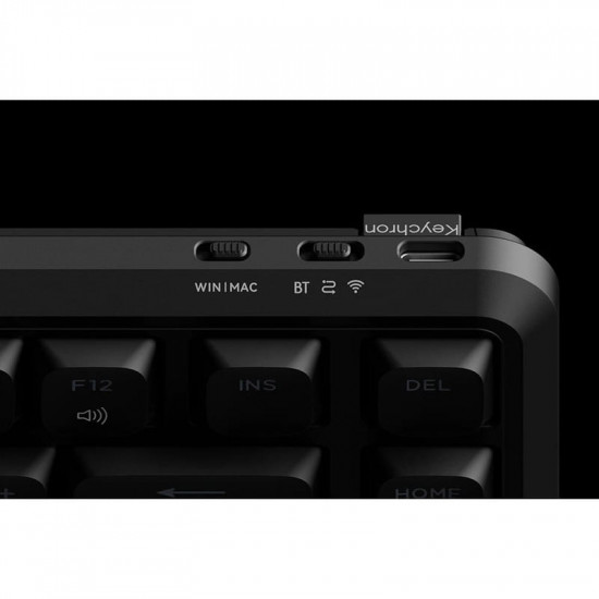 Клавіатура бездротова Keychron J1, K Pro Banana, Hot-Swap, RGB Black (J1-H4-UA)