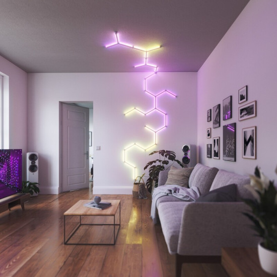 Розумна система освітлення Nanoleaf Lines Starter Kit Apple HomeKit, 9 шт. (NL59-K-0002LW-9PK-EU)