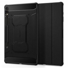 Чохол-книжка Spigen Rugged Armor Pro для Samsung Galaxy Tab S9+ 12.4 SM-X810/SM-X816 / Tab S10+ 12.4 SM-X820/SM-X826 Black (ACS06539)