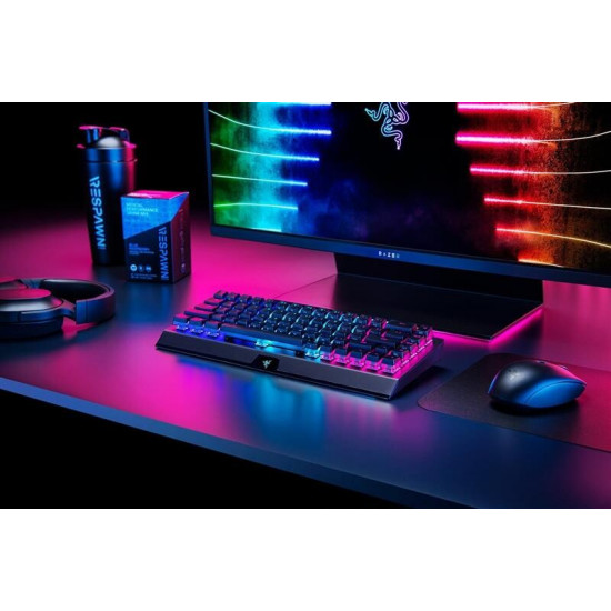 Клавіатура бездротова Razer BlackWidow V3 Mini Hyperspeed Green Switch Black (RZ03-03891600-R3R1)