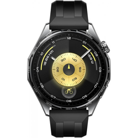 Смарт-годинник Huawei Watch GT 6 46mm Black with Black Fluoroelastomer Strap (55020FTX)