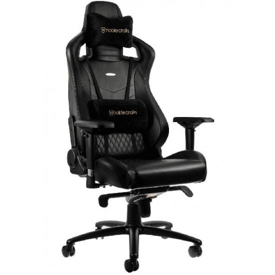 Крісло для геймерів Noblechairs Epic Real Leather Black (NBL-RL-BLA-001)
