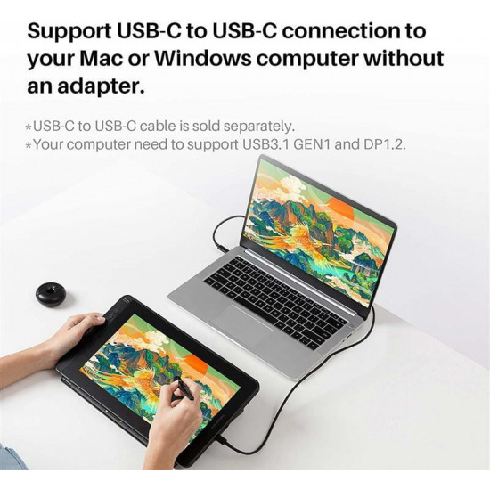 Графічний монітор Huion Kamvas 12 + рукавичка