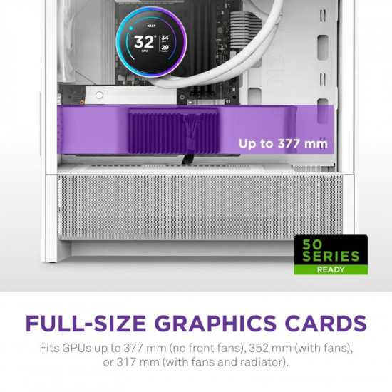 Корпус NZXT H3 Flow White без БЖ (CC-H31FW-01)