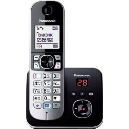 Радиотелефон DECT Panasonic KX-TG6821UAB Black