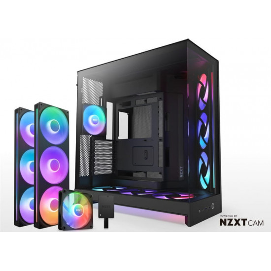 Корпус NZXT H9 Flow RGB+ Black (CM-H92FB-P1)