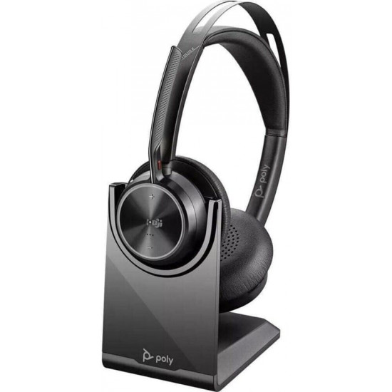 Bluetooth-гарнітура Poly Focus 2 MS Black (9T9J6AA)