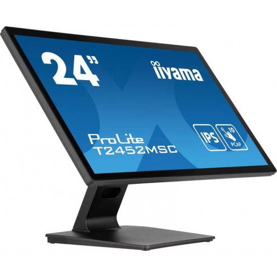 Монiтор Iiyama 23.8" ProLite T2452MSC-B1 IPS Black