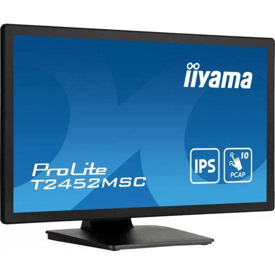 Монiтор Iiyama 23.8" ProLite T2452MSC-B1 IPS Black