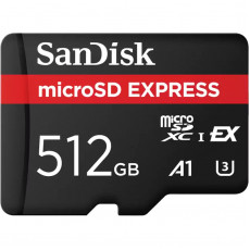 Карта пам`ятi MicroSDXC 512GB UHS-1/U3 Class 10 SanDisk Express R880/W650MB/s (SDSQXFN-512G-GN4NN)