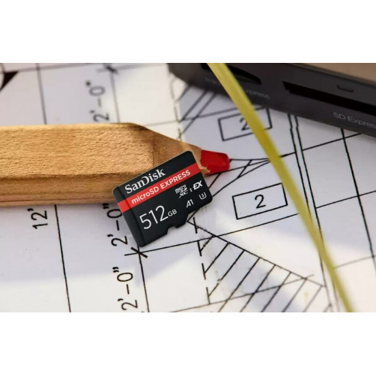 Карта пам`ятi MicroSDXC 512GB UHS-1/U3 Class 10 SanDisk Express R880/W650MB/s (SDSQXFN-512G-GN4NN)