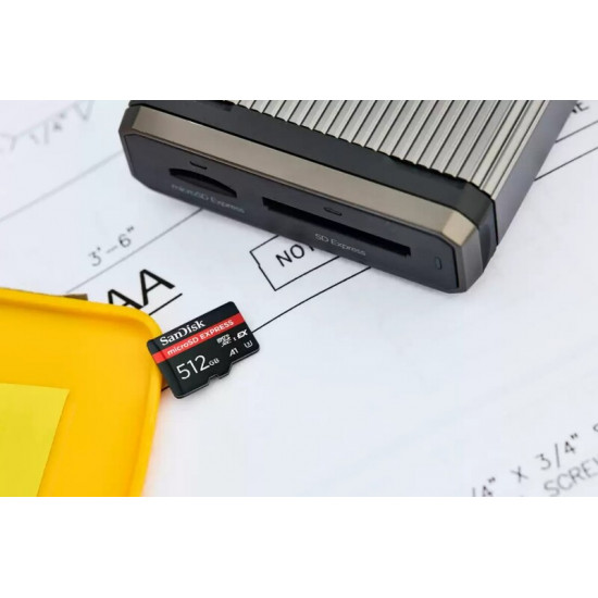 Карта пам`ятi MicroSDXC 512GB UHS-1/U3 Class 10 SanDisk Express R880/W650MB/s (SDSQXFN-512G-GN4NN)