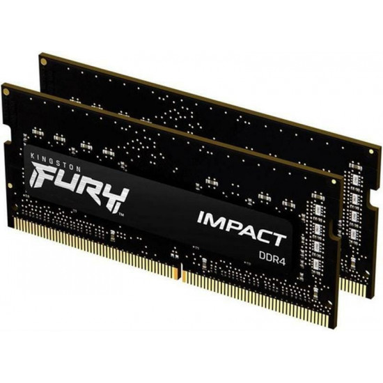 Модуль пам`ятi SO-DIMM DDR4 2x16GB/3200 Kingston Fury Impact (KF432S20IBK2/32)