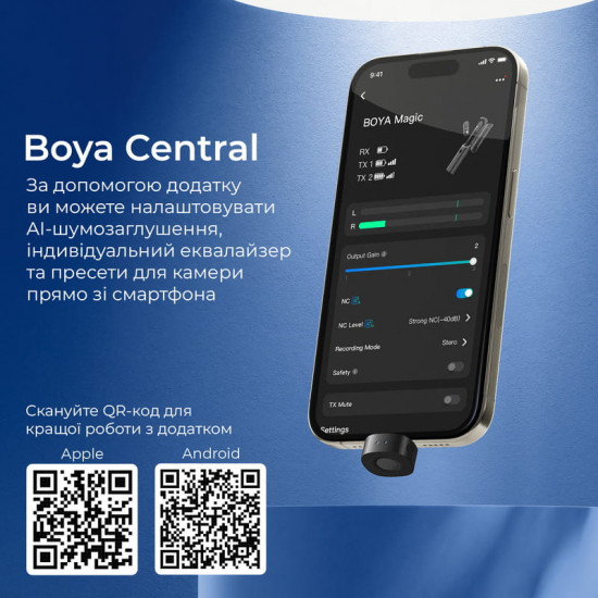 Мікрофон BOYA Magic-07 Type-C Black