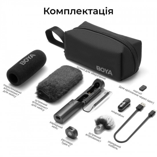 Мікрофон BOYA Magic-07 Type-C Black