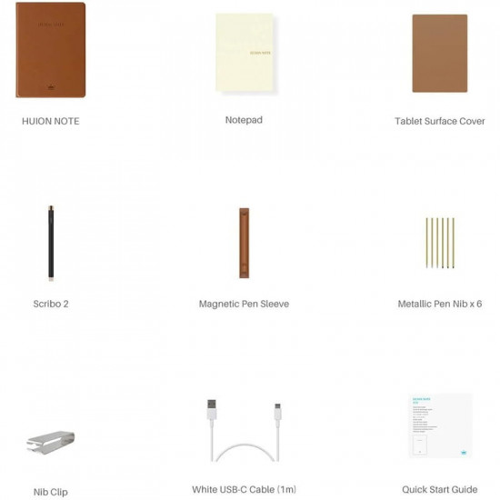 Блокнот Huion Note X10 Brown