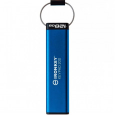 Флеш-накопичувач USB3.2 128GB Kingston IronKey Keypad 200 Type-A Blue (IKKP200/128GB)