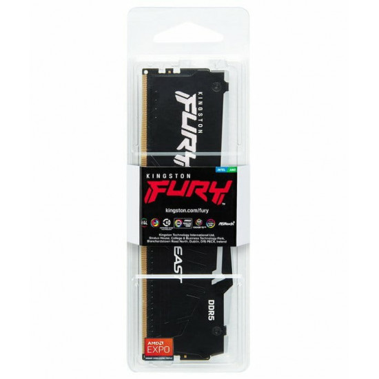 Модуль пам`ятi DDR5 16GB/6000 Kingston Fury Beast RGB Expo (KF560C30BBEA-16)