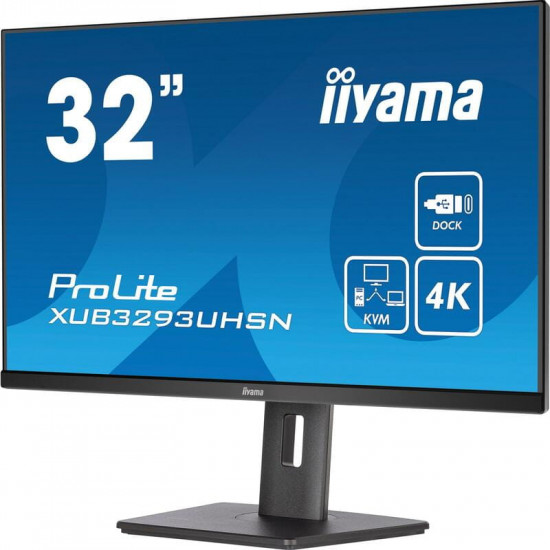 Монітор Iiyama 31.5" ProLite XUB3293UHSN-B5 IPS Black