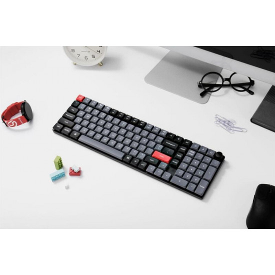 Клавіатура бездротова Keychron K17 Pro, Gateron MX 2.0 Brown, White Led UA Black (K17P-A3-UA)