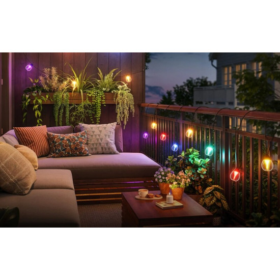 Гірлянда Smart LED Govee H7025 Outdoor Clear Bulb String Lights 15м (H7025CB1)