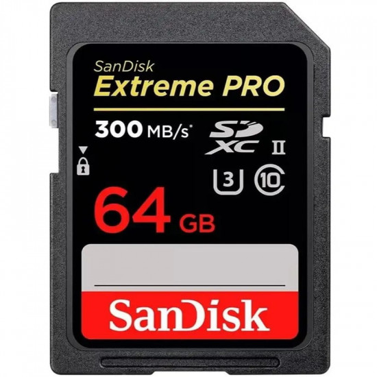 Карта пам`ятi SDXC 64GB UHS-II U3 R280/W100MB/s SanDisk Extreme Pro (SDSDXEP-064G-GN4IN)