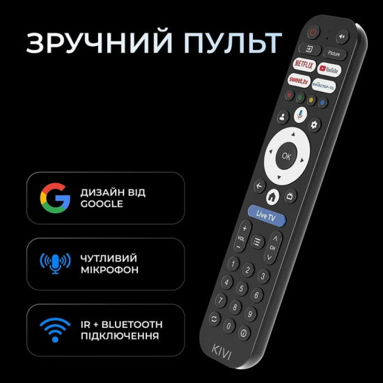 Телевiзор Kivi 32H820KB