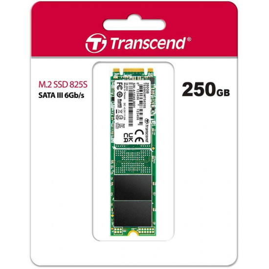 Накопичувач SSD 250GB Transcend MTS825S M.2 2280 Sata III 3D TLC (TS250GMTS825S)