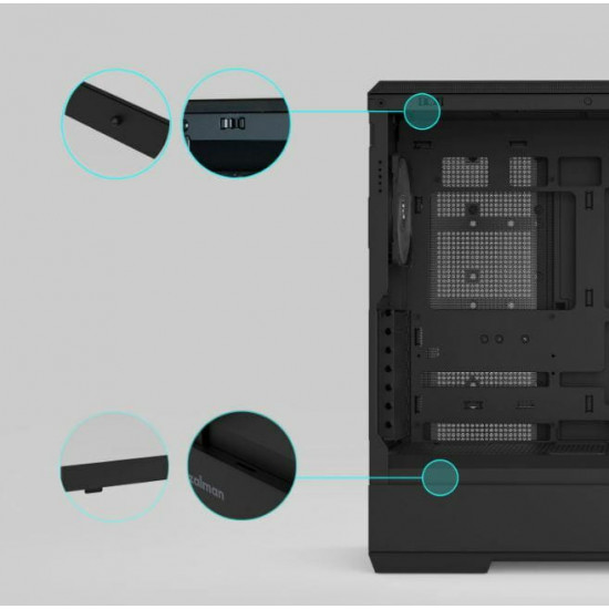 Корпус Zalman P50 DS Black без БЖ