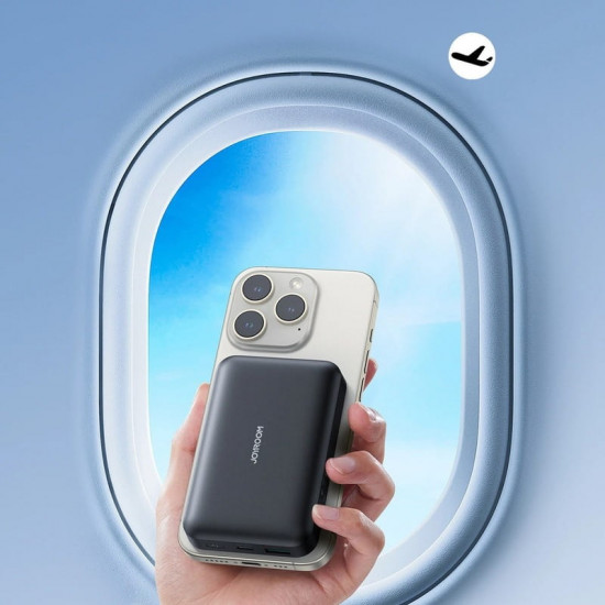 Універсальна мобільна батарея Joyroom Magnetic Wireless JR-W020 10000mAh 20W Black (6941237118455)