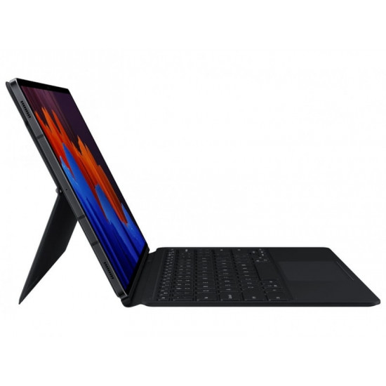 Чохол-клавіатура Samsung Book Cover Keyboard для Samsung Galaxy Tab S7+ 12.4 SM-T970/SM-T795/SM-T976 / Galaxy Tab S8+ 12.4 SM-X800/SM-X806 Black (EF-DT970BBRGRU)