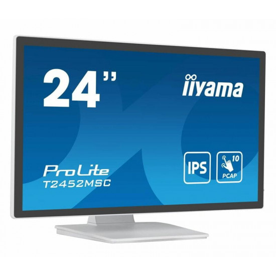 Монiтор Iiyama 23.8" ProLite T2452MSC-W1 IPS White