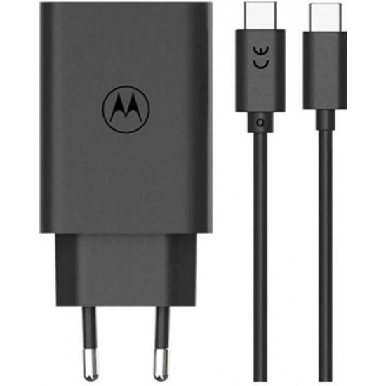 Зарядний пристрій Motorola 68W Black (MC-682N) + кабель Type-C