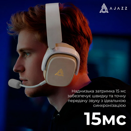 Bluetooth-гарнітура Ajazz AHM09 MAX 3-Mode Grey (AHM09-MAX-GW)
