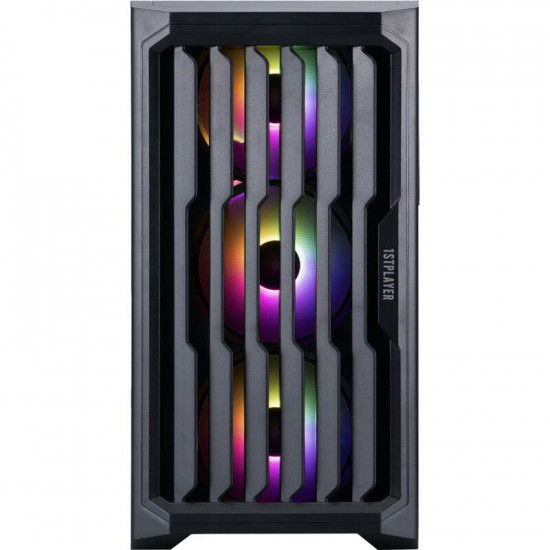Корпус 1stPlayer H2-BK-4F7 Black без БЖ