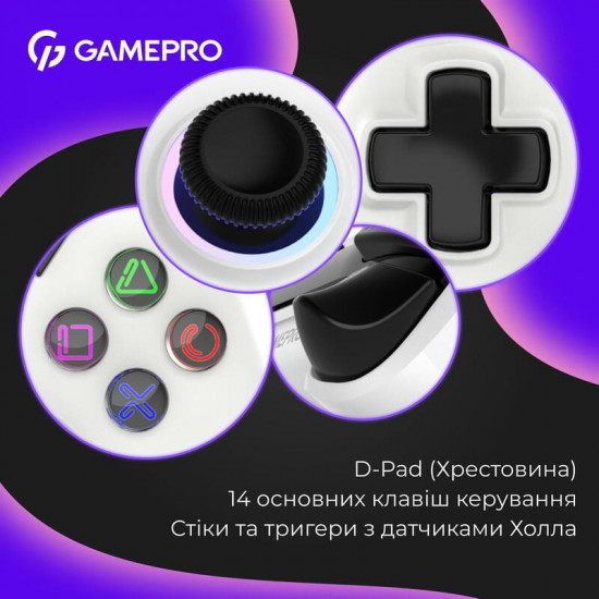 Геймпад GamePro GPS20W White