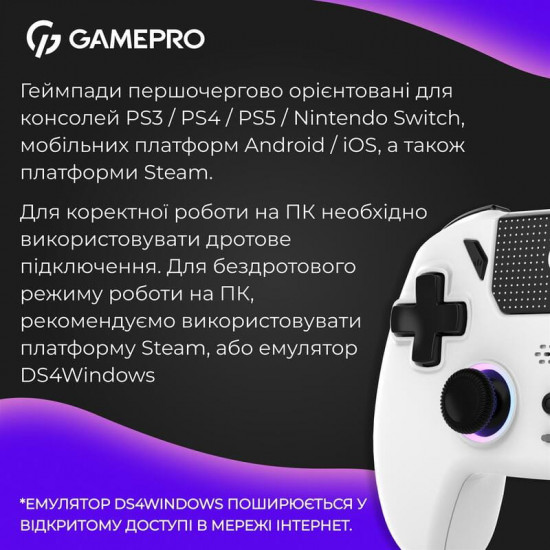 Геймпад GamePro GPS20W White