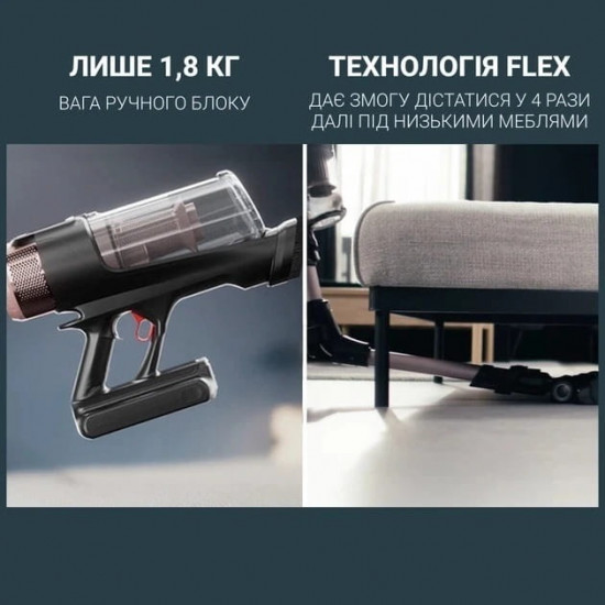Акумуляторний миючий пилосос Rowenta X-Force Flex 16.60 Aqua Animal RH9CD9E0
