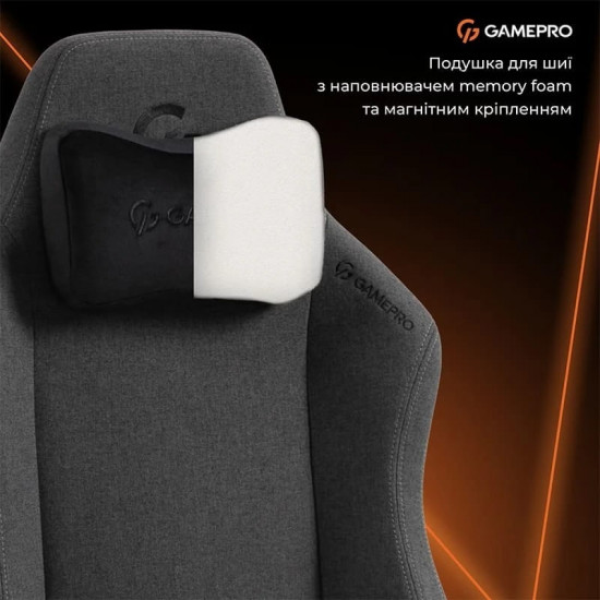 Крісло для геймерів GamePro GC775DG Fabric Dark Grey