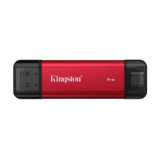 Накопичувач зовнішній SSD 1TB Kingston Dual Portable Red (SPSD/1TB)