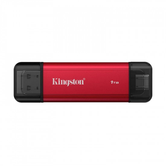 Накопичувач зовнішній SSD 1TB Kingston Dual Portable Red (SPSD/1TB)