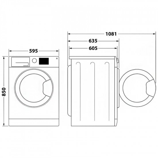 Пральна машина з сушкою Whirlpool FFWDB 1176258 BCV UA